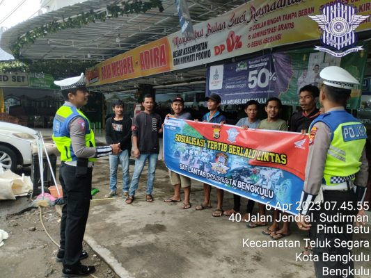 Polresta Bengkulu Sosialisasikan Tata Tertib Berlalu Lintas | Intersisi ...